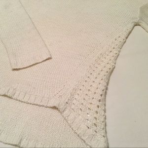 RD Style IVORY OPEN KNIT SWEATER